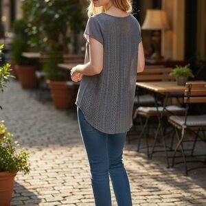 Aeropostale Charcoal Gray Women's Blouse